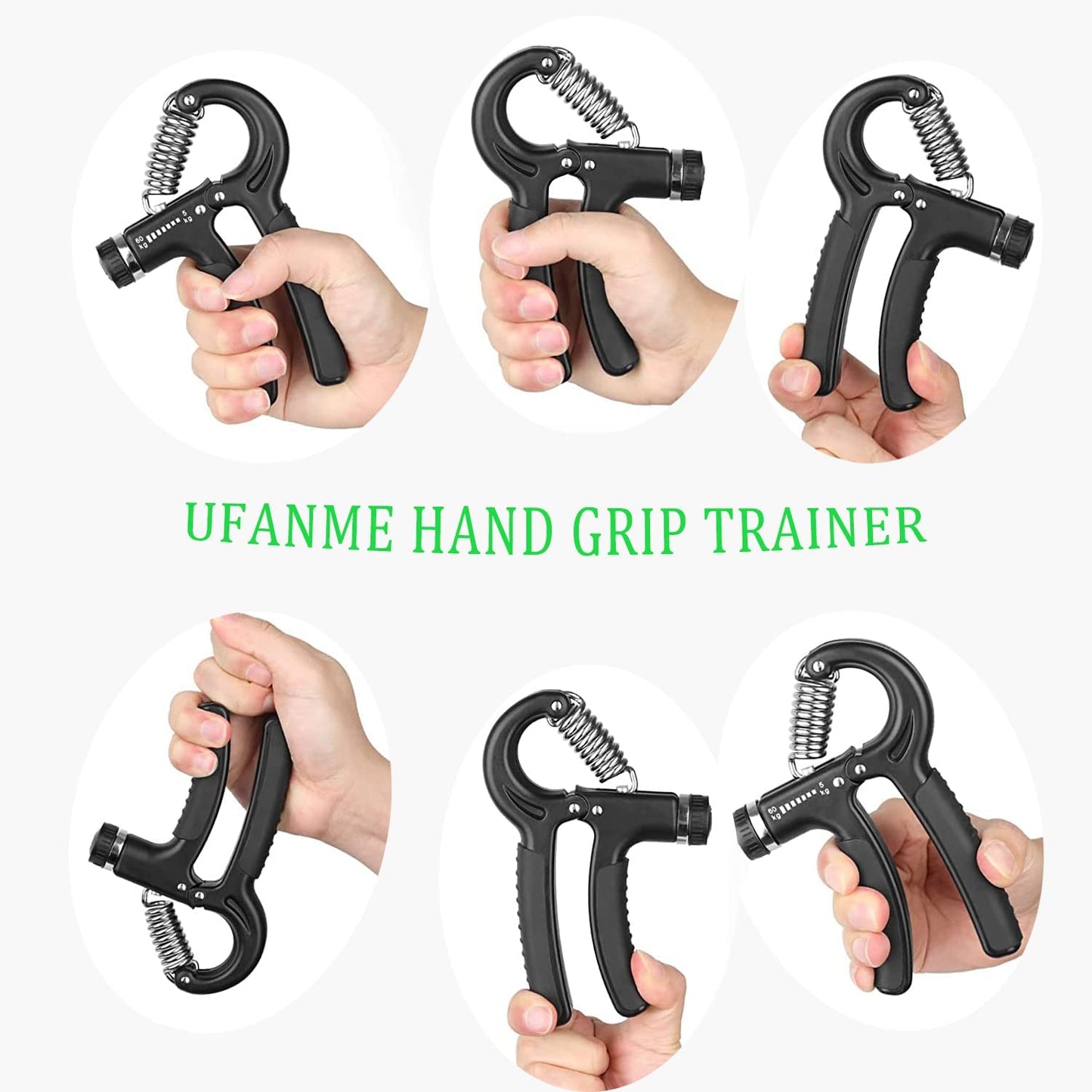 Adjustable Hand Grip Strengthener - 22-132 lbs Resistance Trainer for Forearm Exercise, Rehabilitation, and Athletic Performance