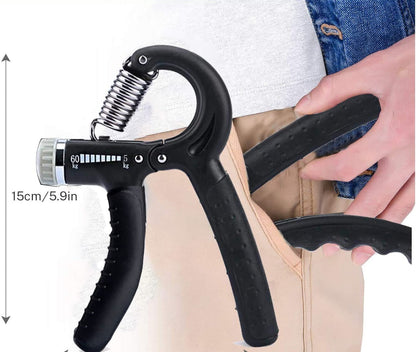 Adjustable Hand Grip Strengthener - 22-132 lbs Resistance Trainer for Forearm Exercise, Rehabilitation, and Athletic Performance