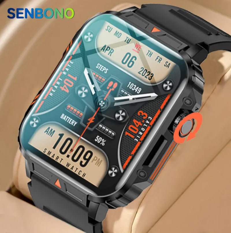 L81 Outdoor Sports Square Smartwatch Answer Call Big Battery Fitness Tracker Waterproof Smartwatch Men for IOS Android